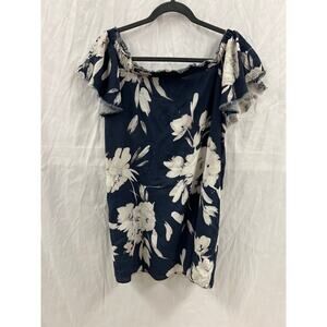 Go by GoSilk Off the Shoulder Floral Mini Dress size S